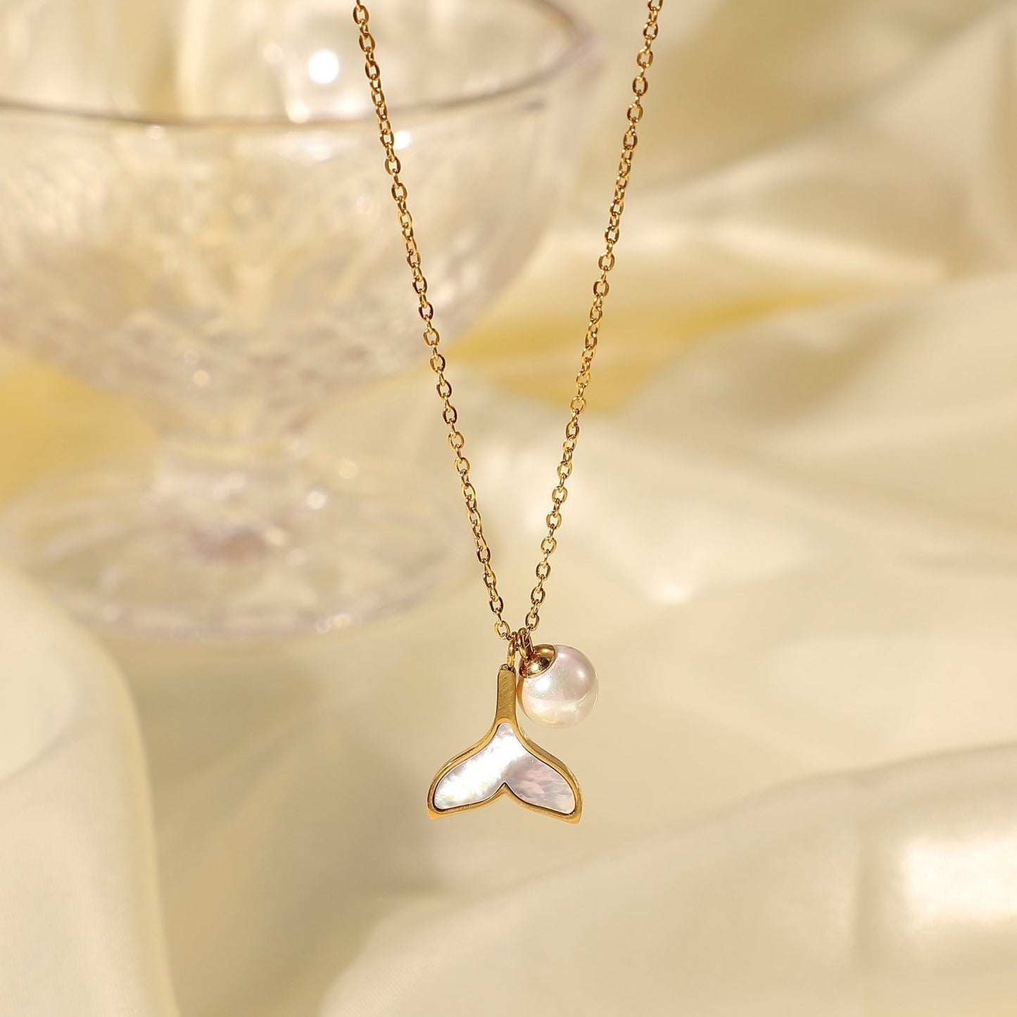 Freshwater Pearl Mermaid Necklace
