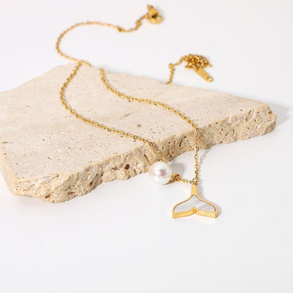 Freshwater Pearl Mermaid Necklace