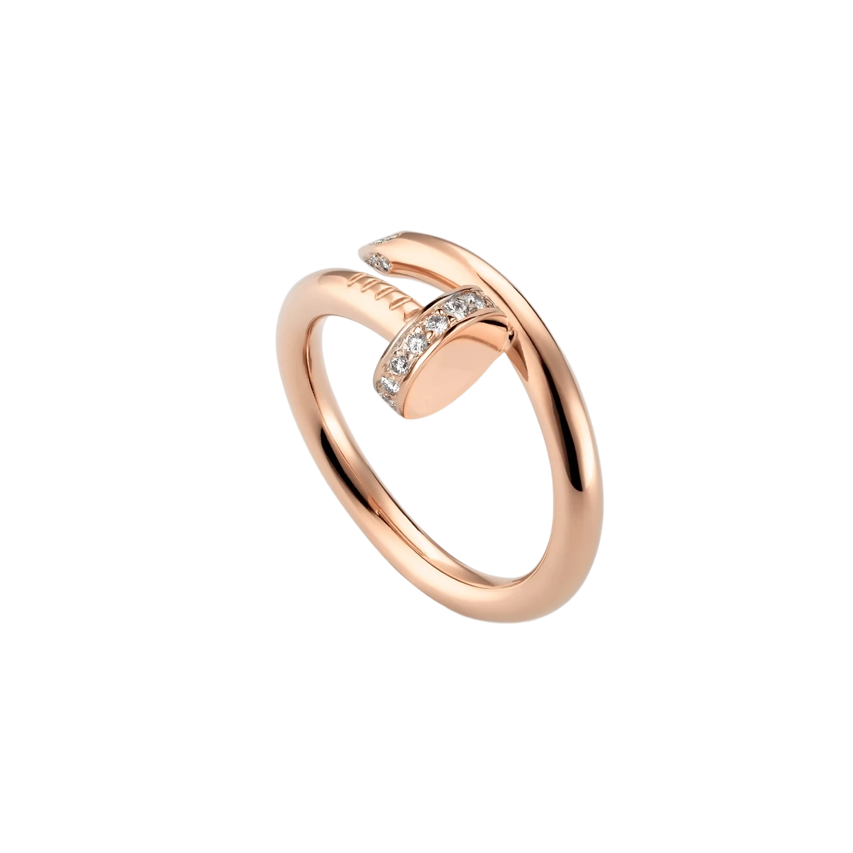 Deluxe Rose Gold Nail Ring