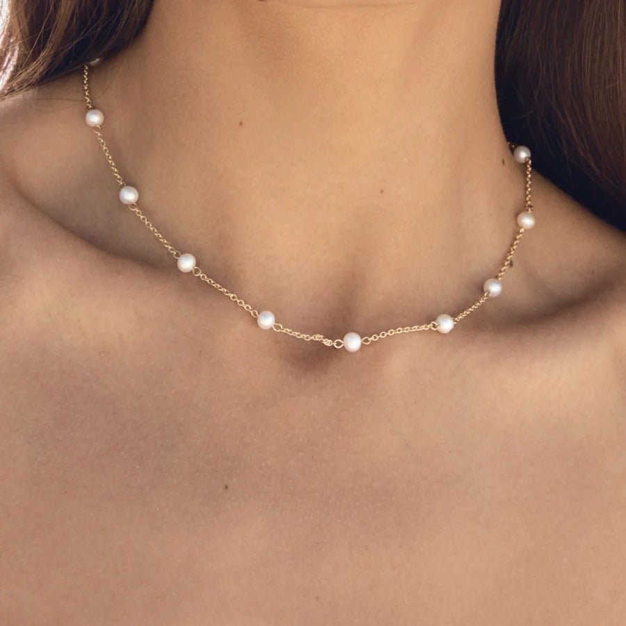 Nora Gold Bead Necklace
