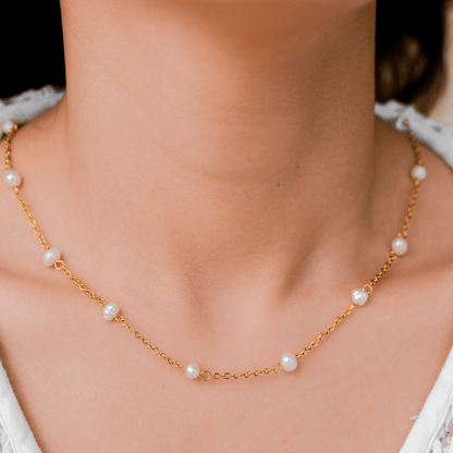 Nora Gold Bead Necklace