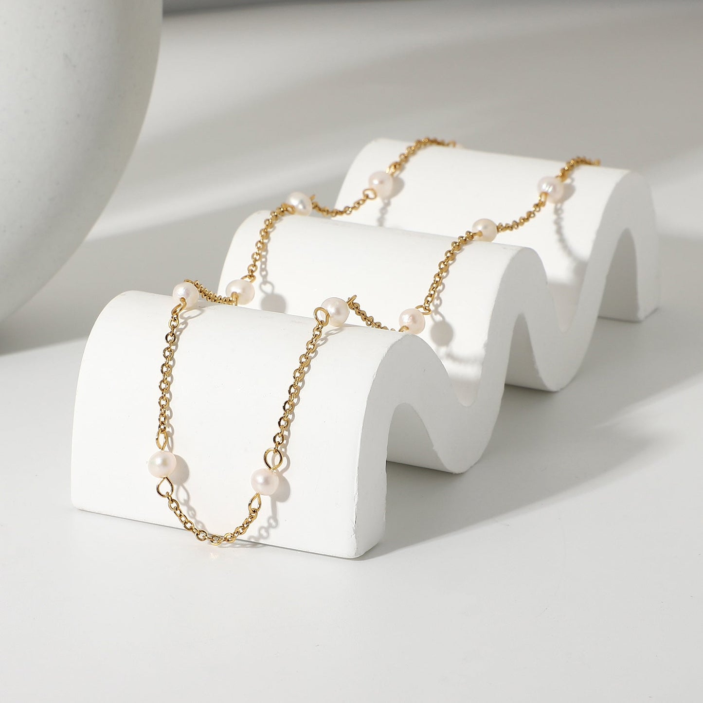 Nora Gold Bead Necklace