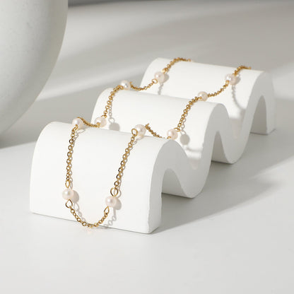 Nora Gold Bead Necklace