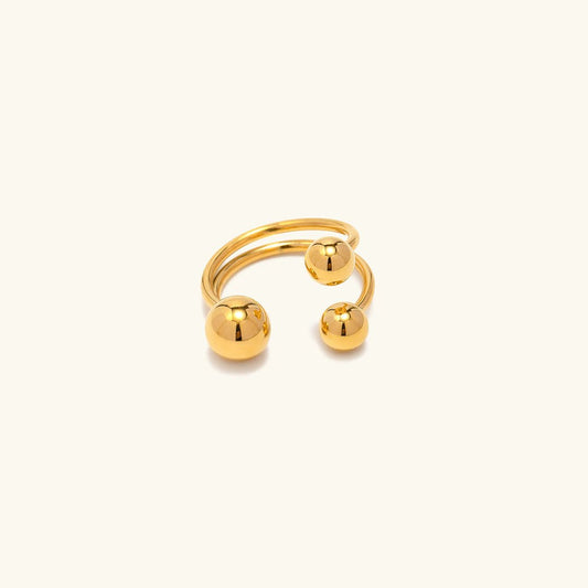 Gold Ring Inspired by Pluto's Orbit