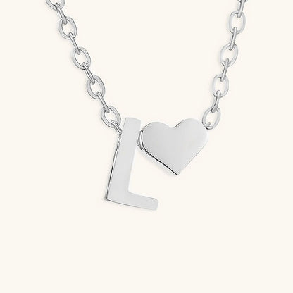 Gold Necklace with Initial Letter
