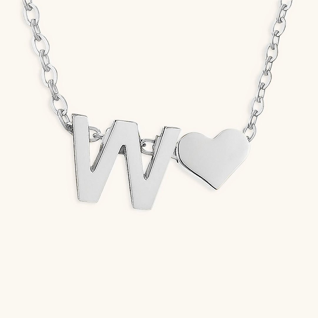 Gold Necklace with Initial Letter