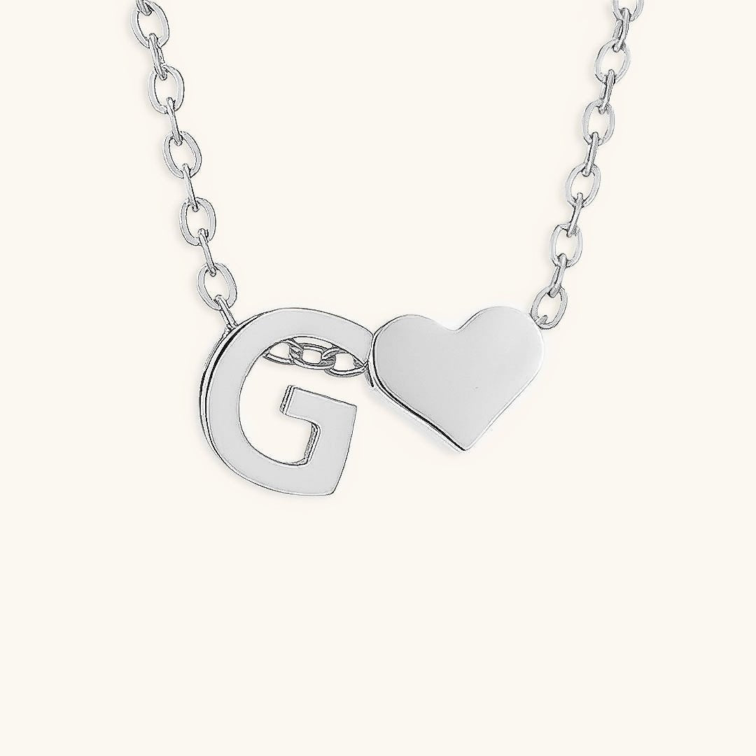 Gold Necklace with Initial Letter
