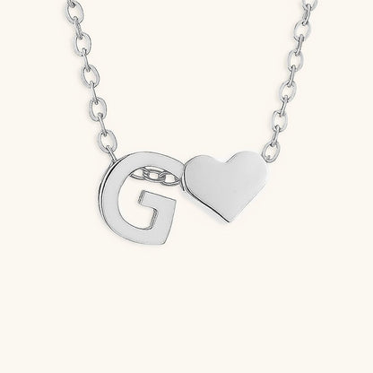 Gold Necklace with Initial Letter