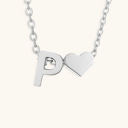 Gold Necklace with Initial Letter