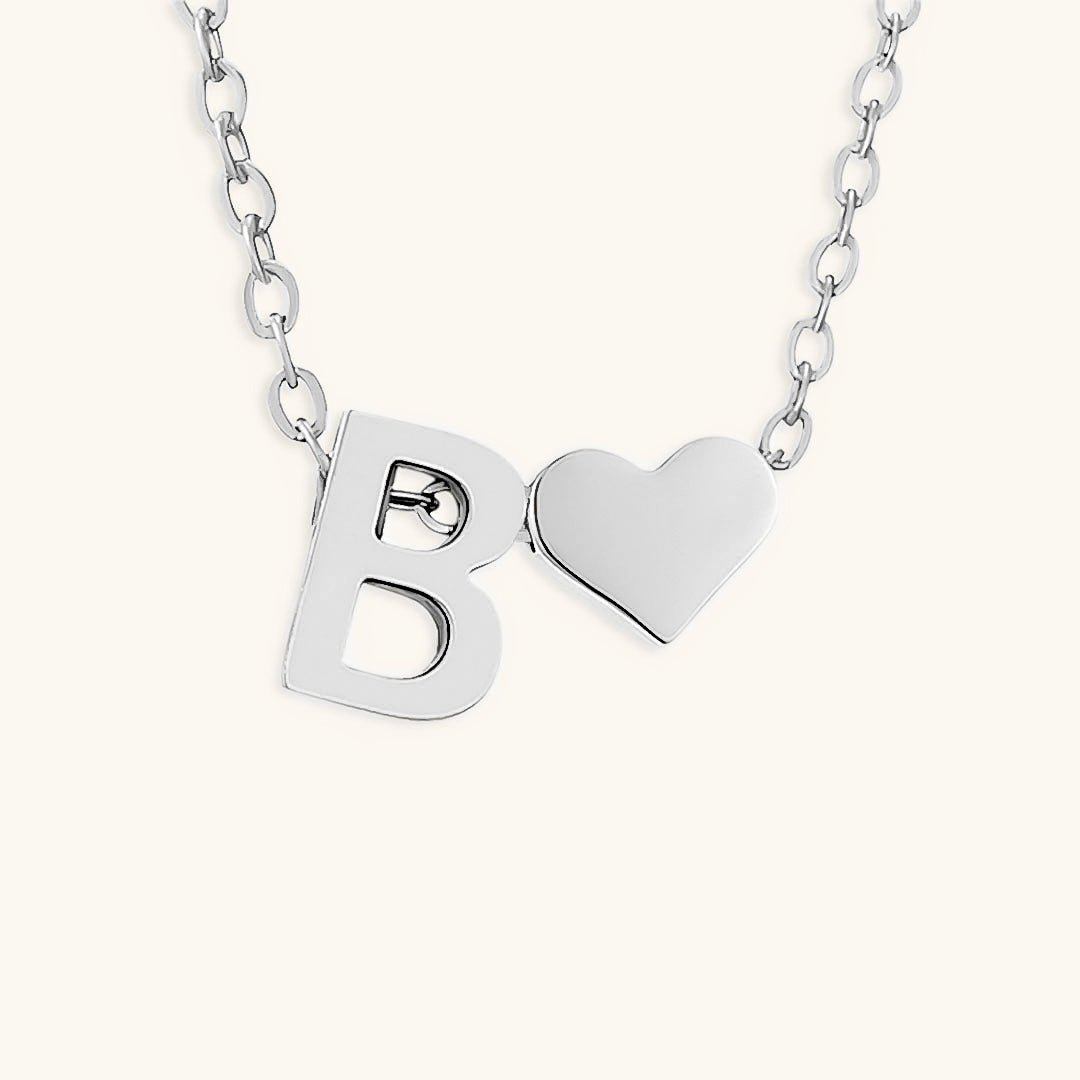 Gold Necklace with Initial Letter