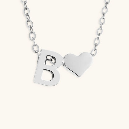 Gold Necklace with Initial Letter