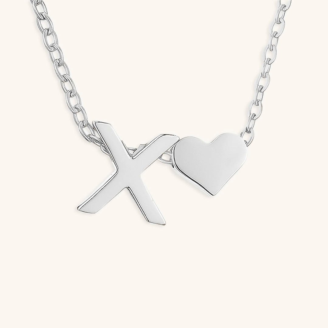 Gold Necklace with Initial Letter