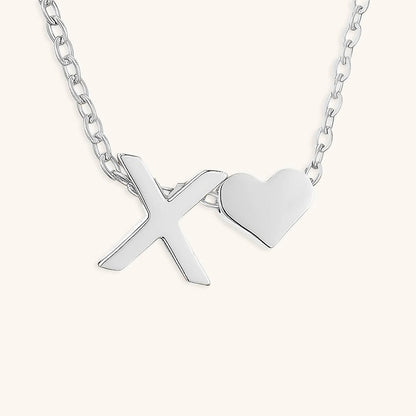 Gold Necklace with Initial Letter