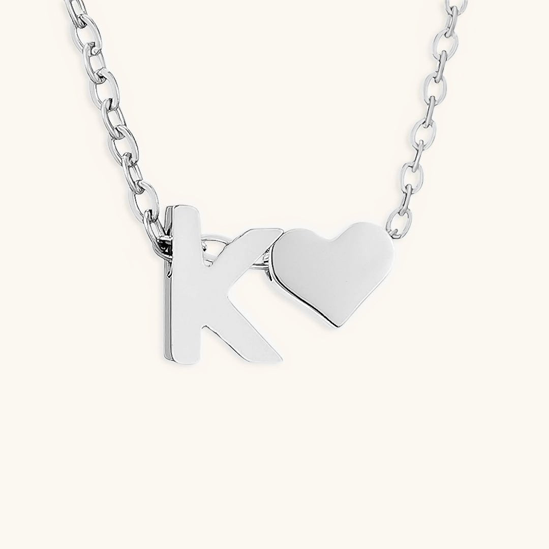 Gold Necklace with Initial Letter
