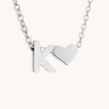 Gold Necklace with Initial Letter