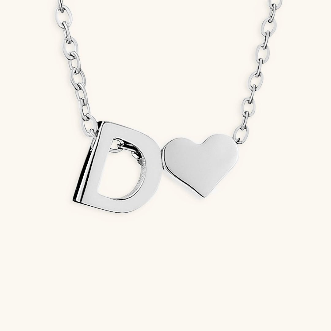 Gold Necklace with Initial Letter