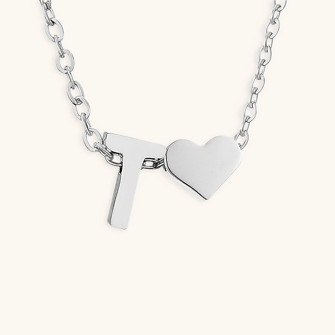 Gold Necklace with Initial Letter