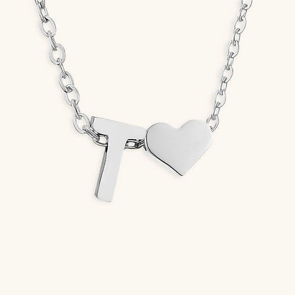 Gold Necklace with Initial Letter