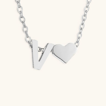 Gold Necklace with Initial Letter