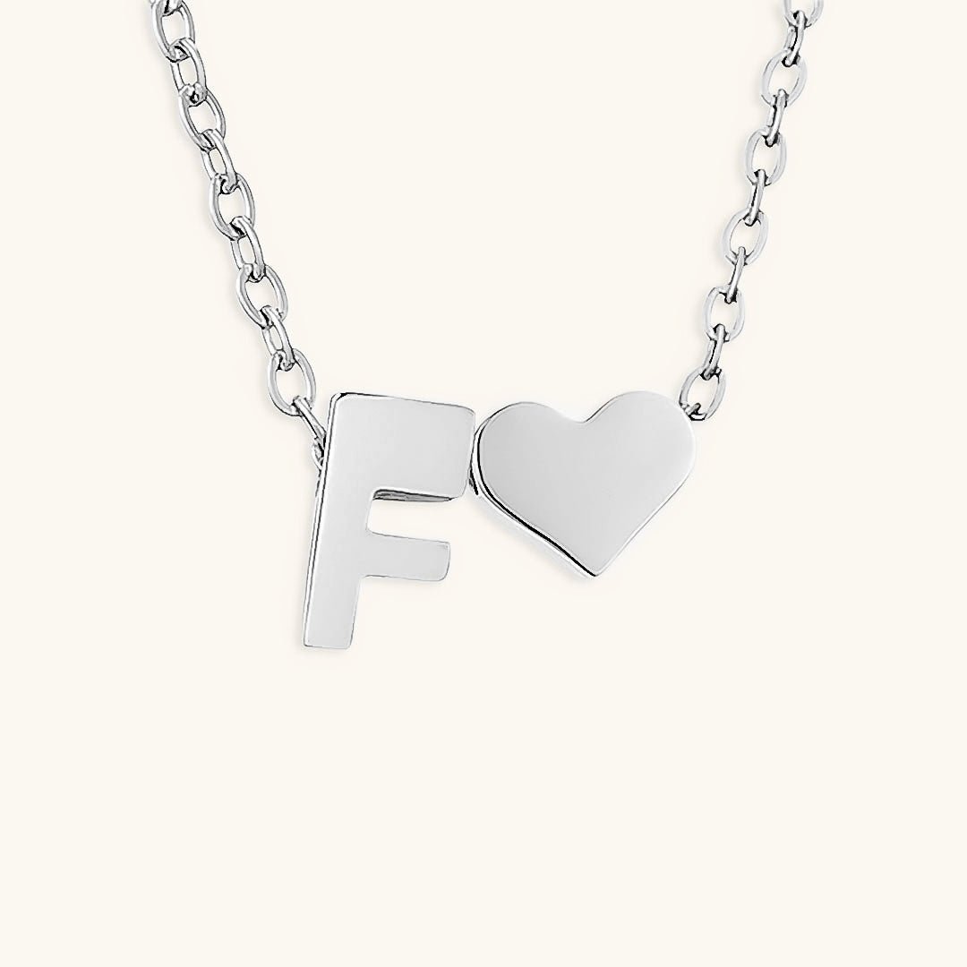 Gold Necklace with Initial Letter