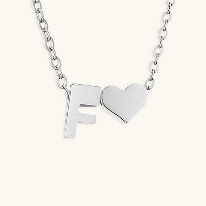 Gold Necklace with Initial Letter