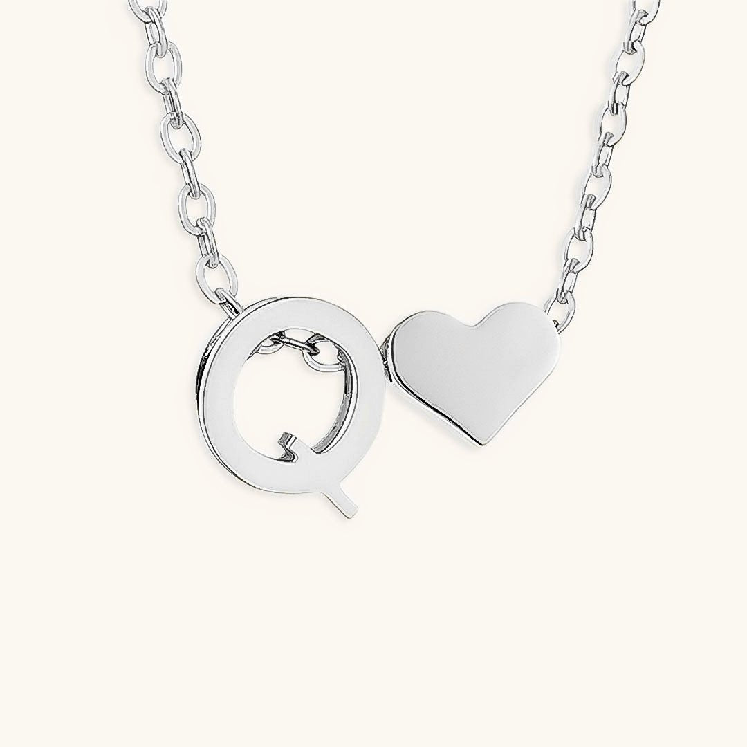 Gold Necklace with Initial Letter