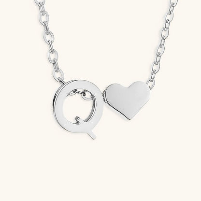 Gold Necklace with Initial Letter