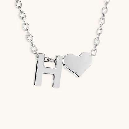 Gold Necklace with Initial Letter