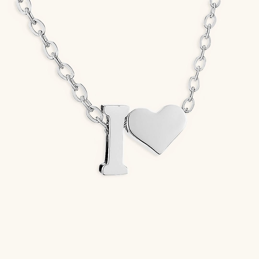 Gold Necklace with Initial Letter