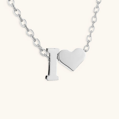 Gold Necklace with Initial Letter