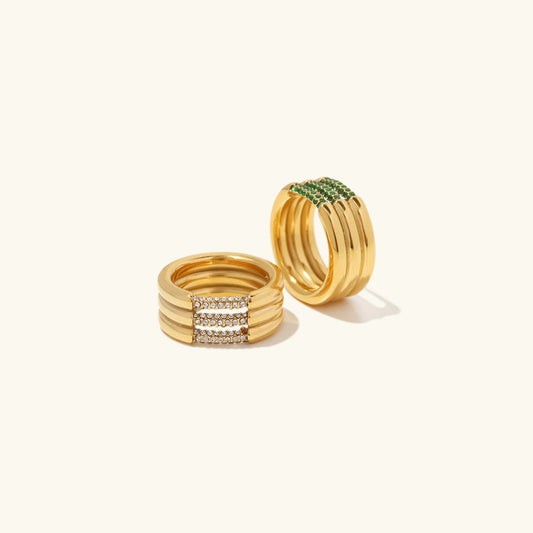 Diamond Serenity Gold Ring