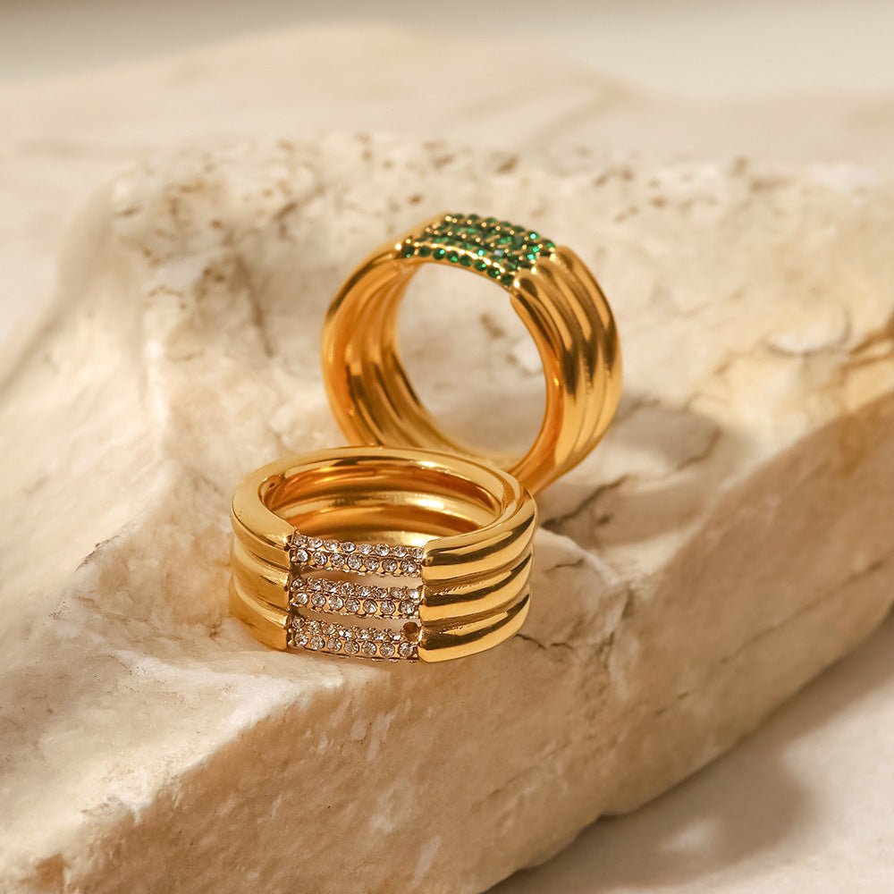 Diamond Serenity Gold Ring