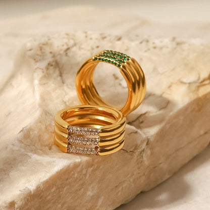 Diamond Serenity Gold Ring