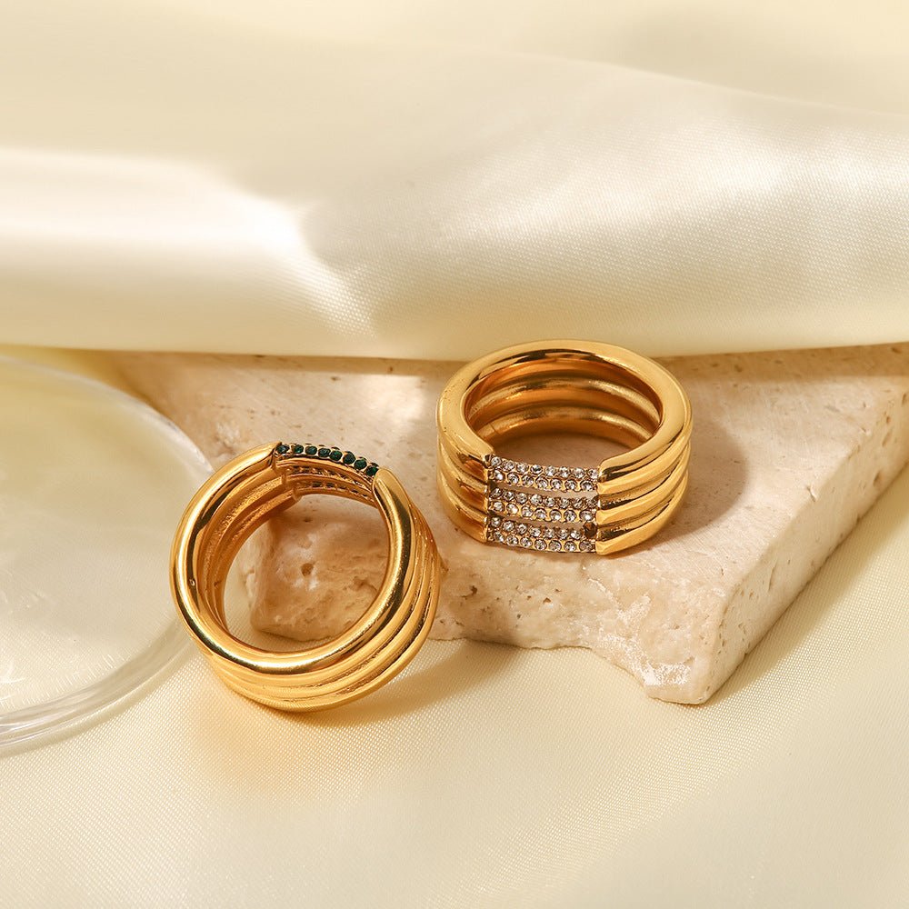 Diamond Serenity Gold Ring