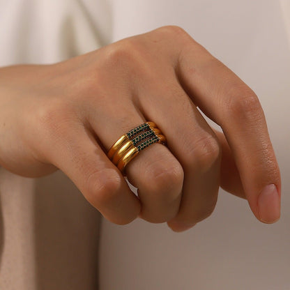 Diamond Serenity Gold Ring