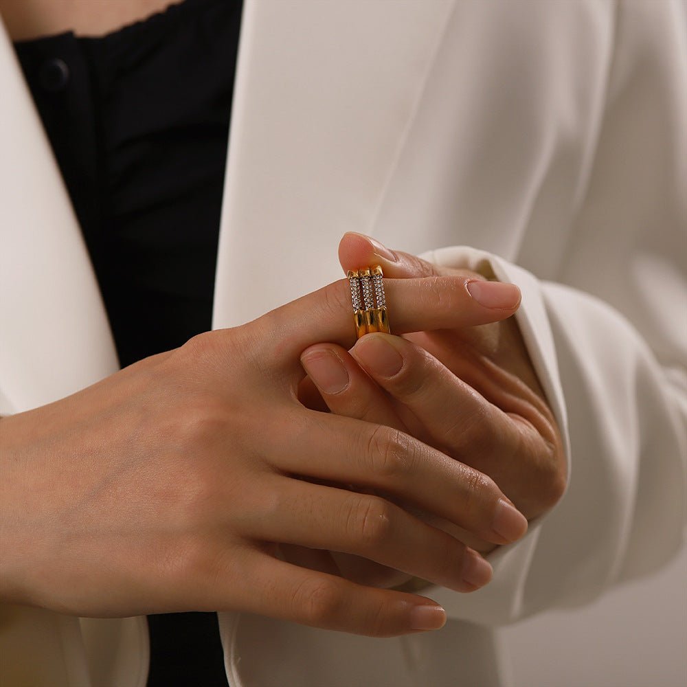 Diamond Serenity Gold Ring