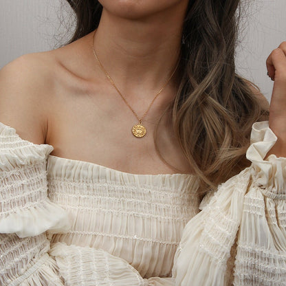 Gold Sun Necklace