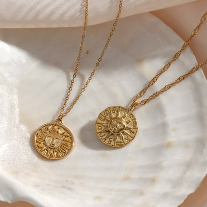 Gold Sun Necklace