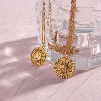 Gold Sun Necklace