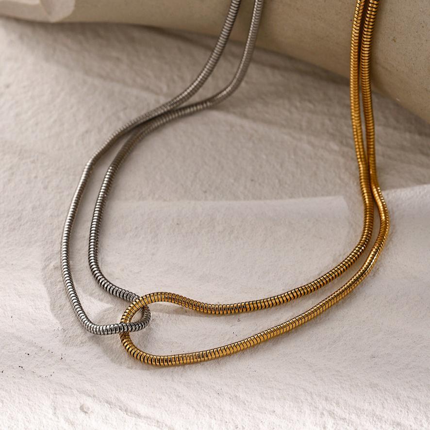 Talia Double Tone Necklace