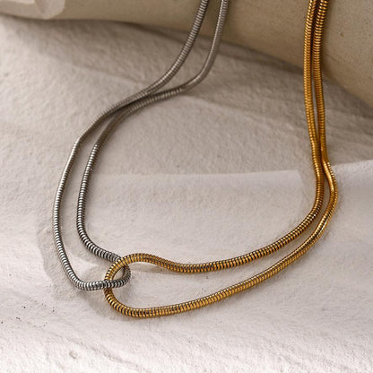Talia Double Tone Necklace